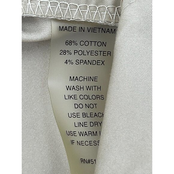 NWT Women's Chaus NY Crop Khaki Pants Zipper Pockets Mid Rise Size 6 - Picture 9 of 13